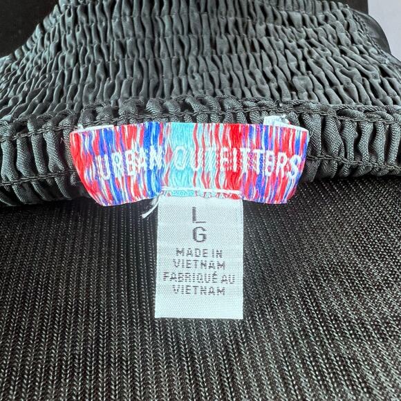 Urban Outfitters Karissa Bustier Corset Top Large Black Festival Concert Summer - Picture 4 of 6